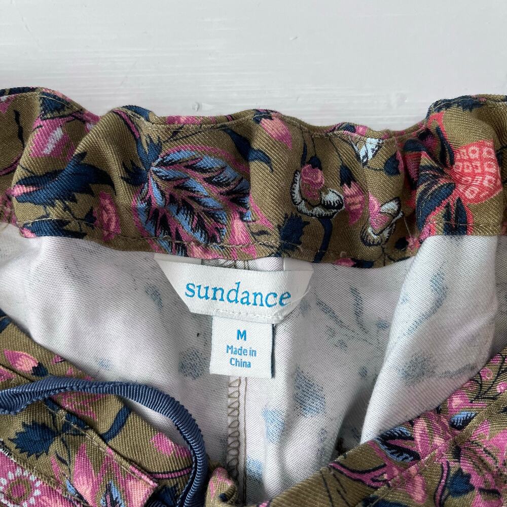 Sundance Madora Pants Olive Green Multi Floral Print - Picture 11 of 16